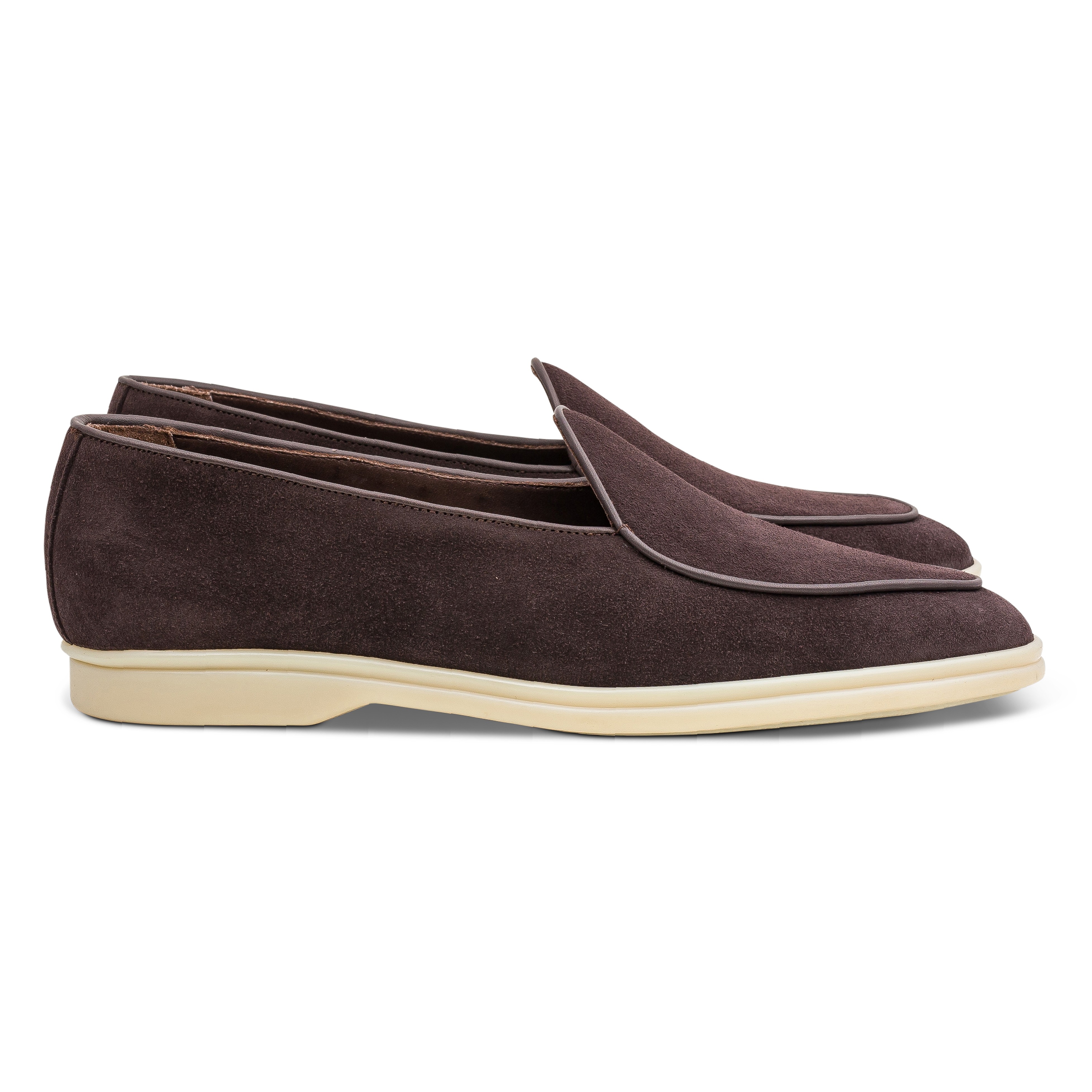 Yanko Traveler Belgian Loafer Dunkelbraun reverse kudu Wildleder