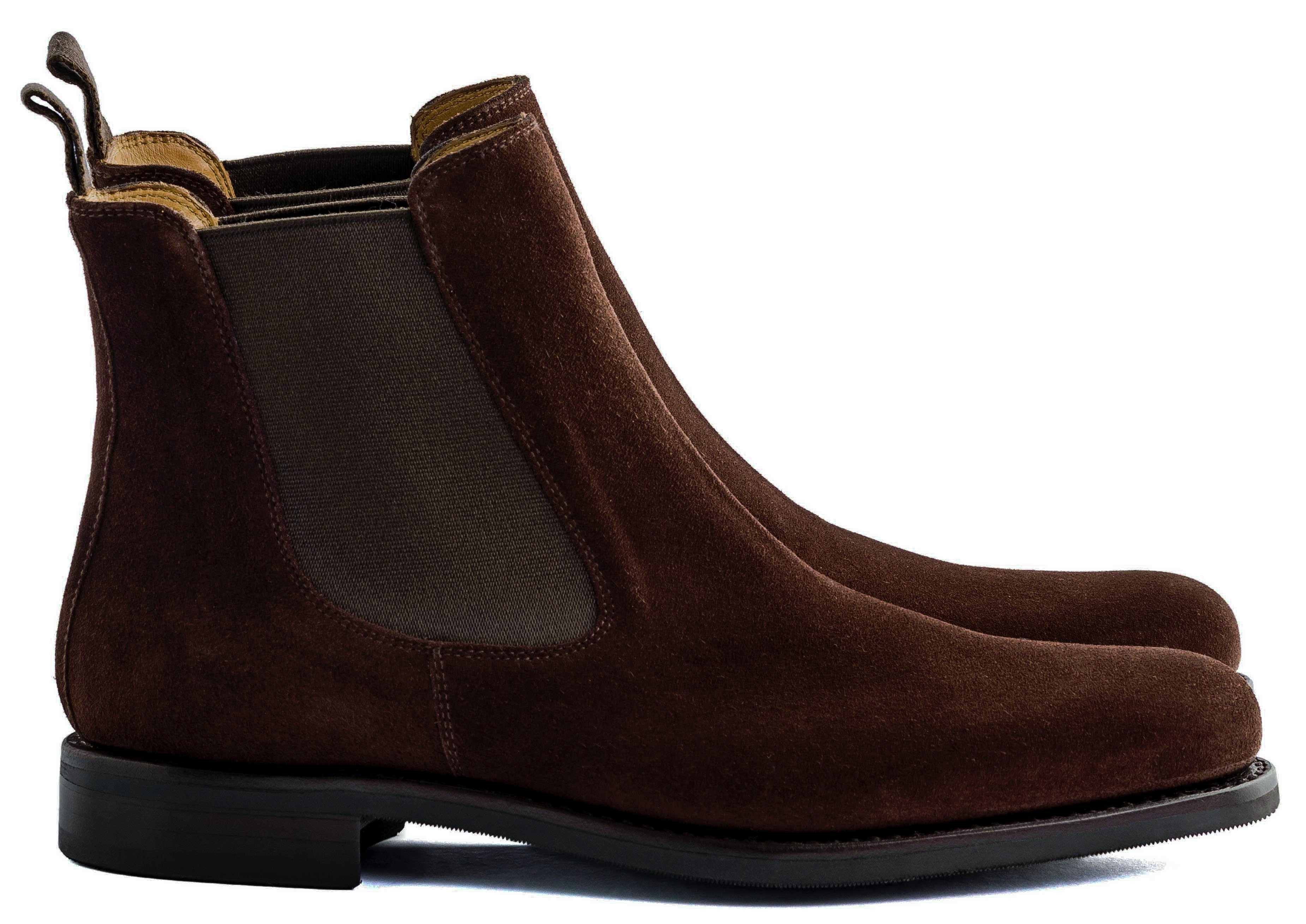 Skolyx Dunkelbraun Wildleder chelsea, Damen