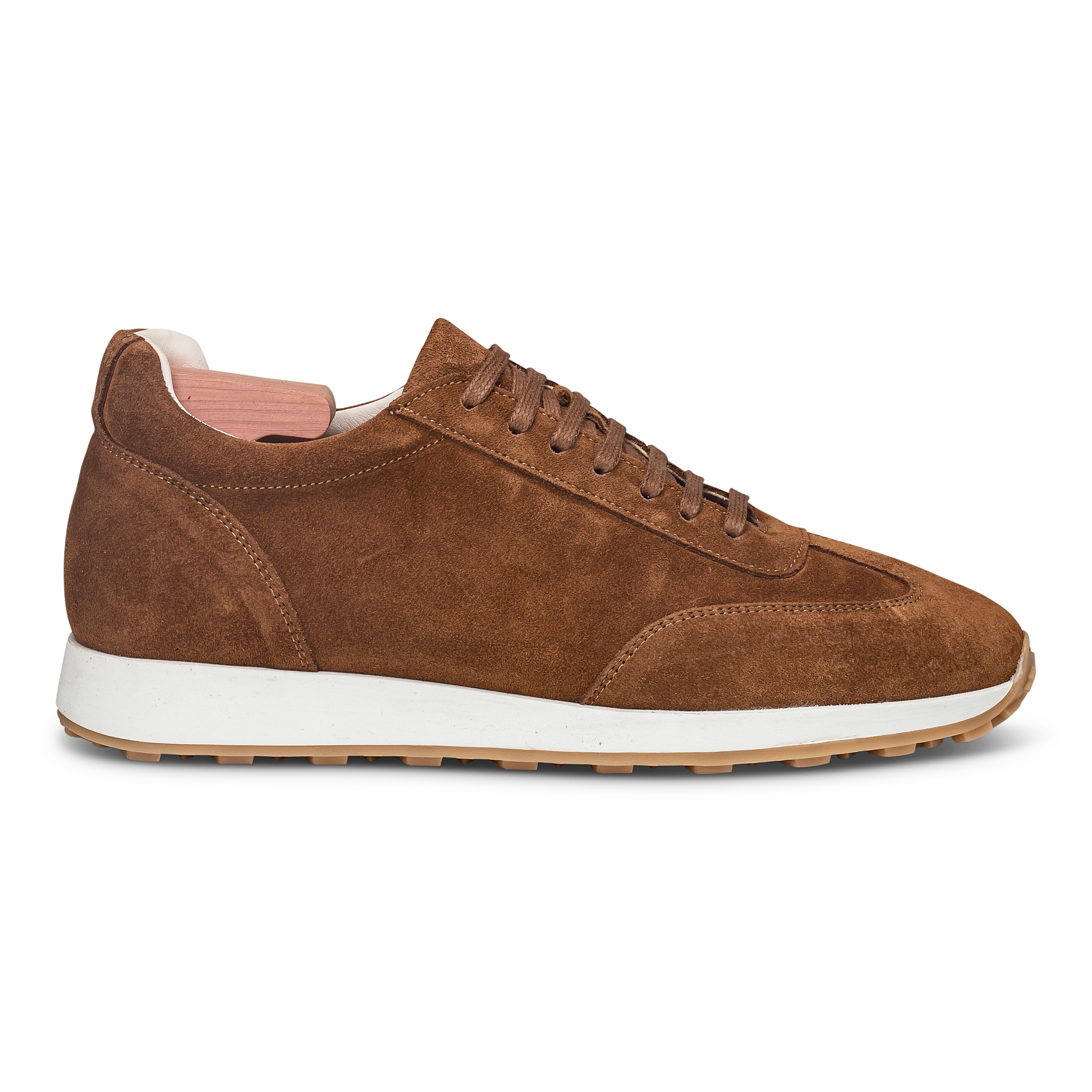 Skolyx Premium runner Mittelbraun Wildleder