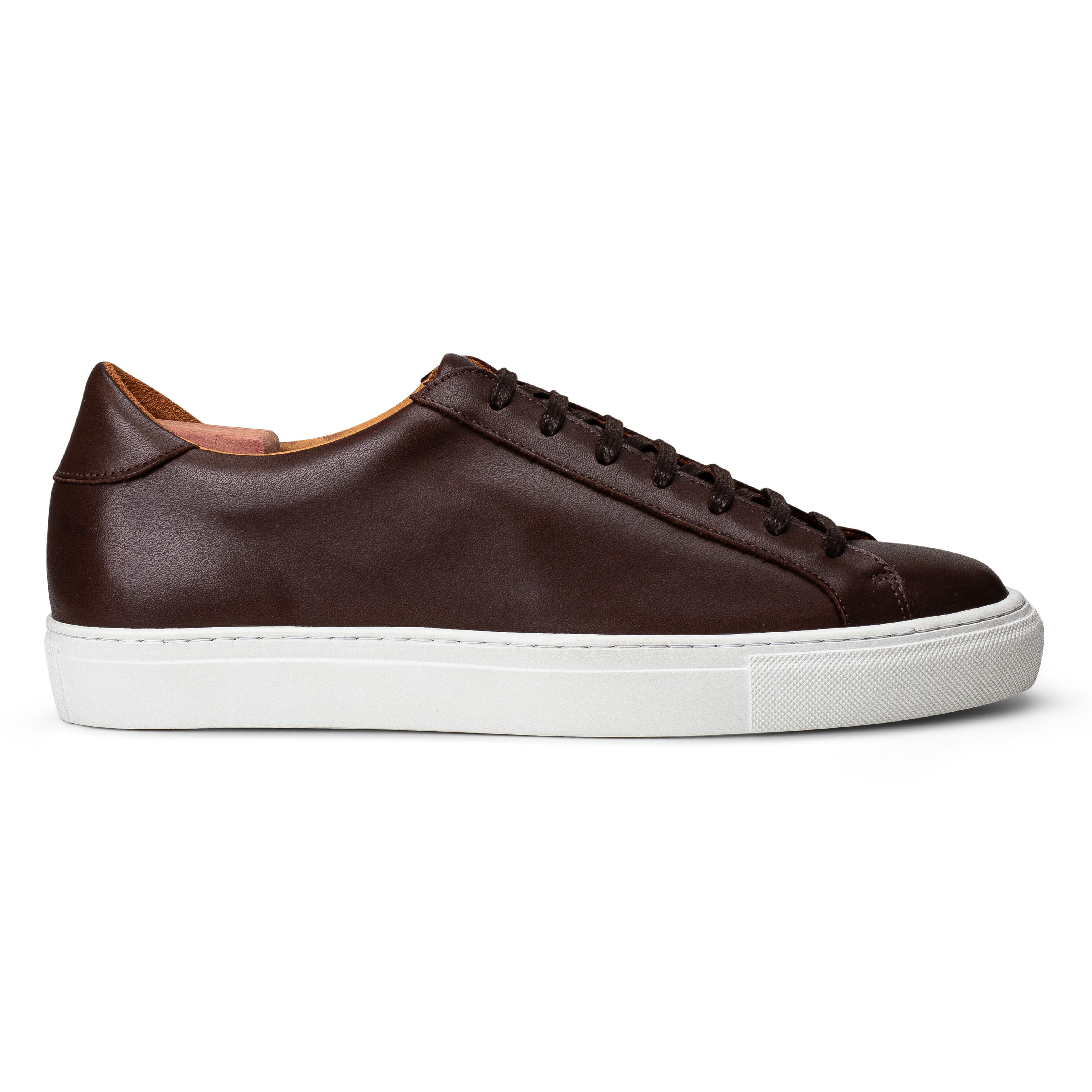 Skolyx Premium Sneaker aus dunkelbraunem Leder