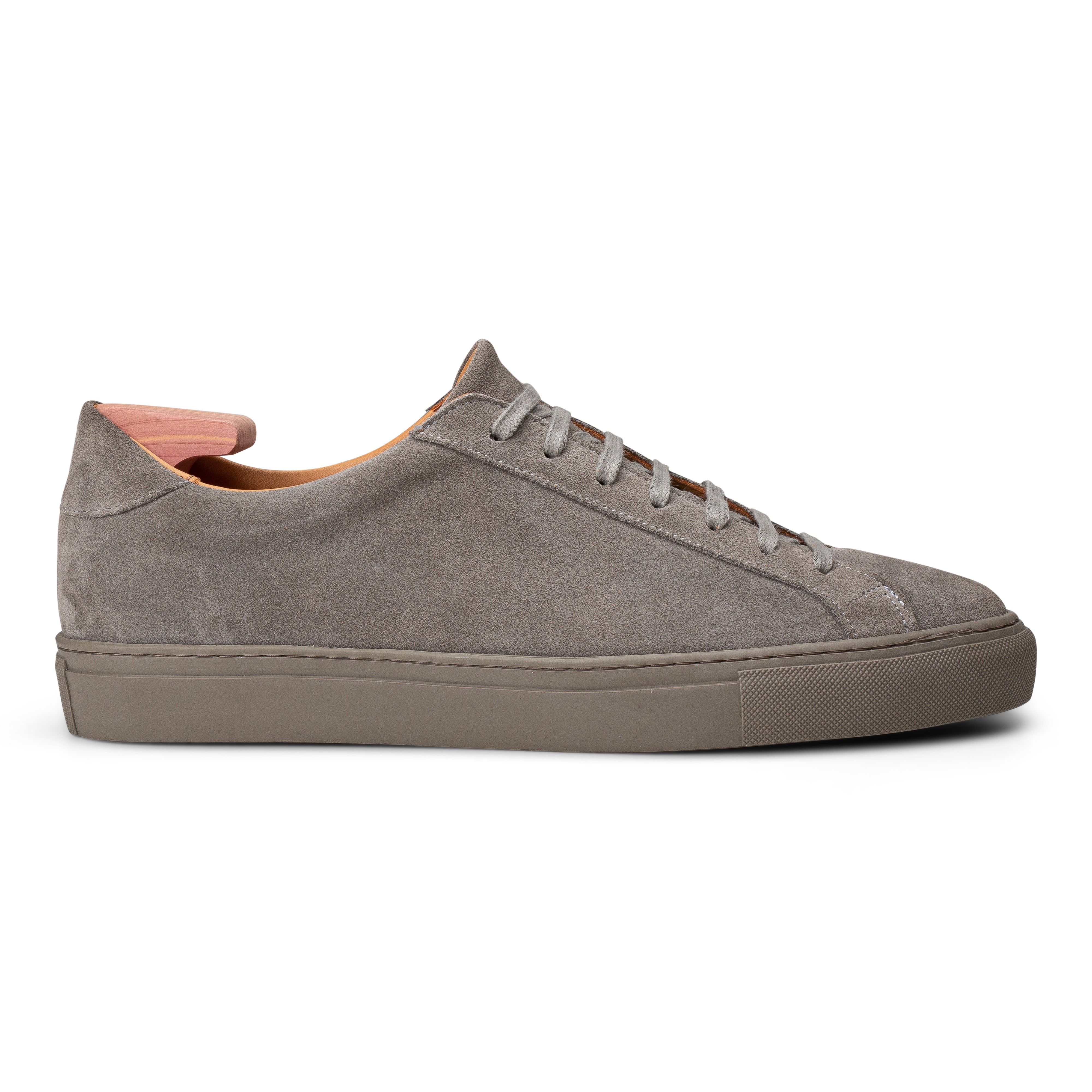 Skolyx Premium-Sneaker aus grauem Wildleder mit dunkler Sohle