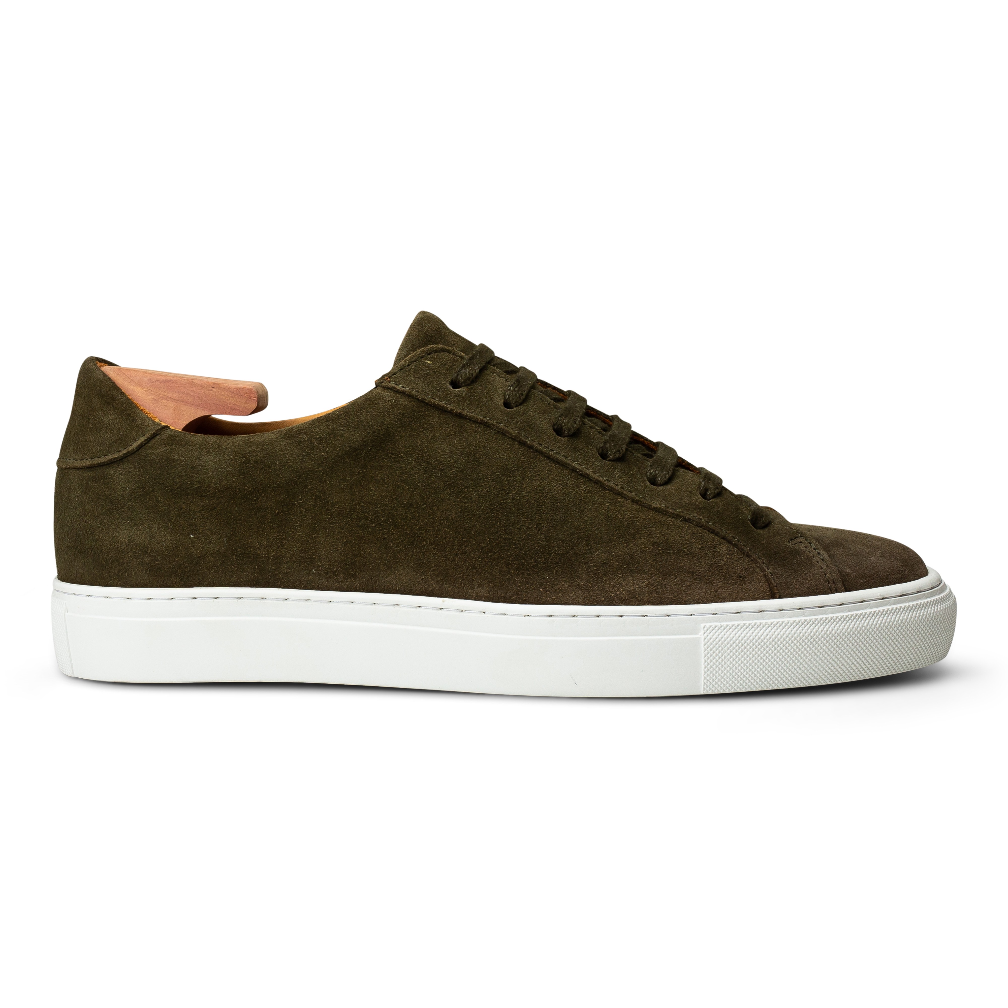 Skolyx Premium-Sneaker in Lodengrünem Wildleder