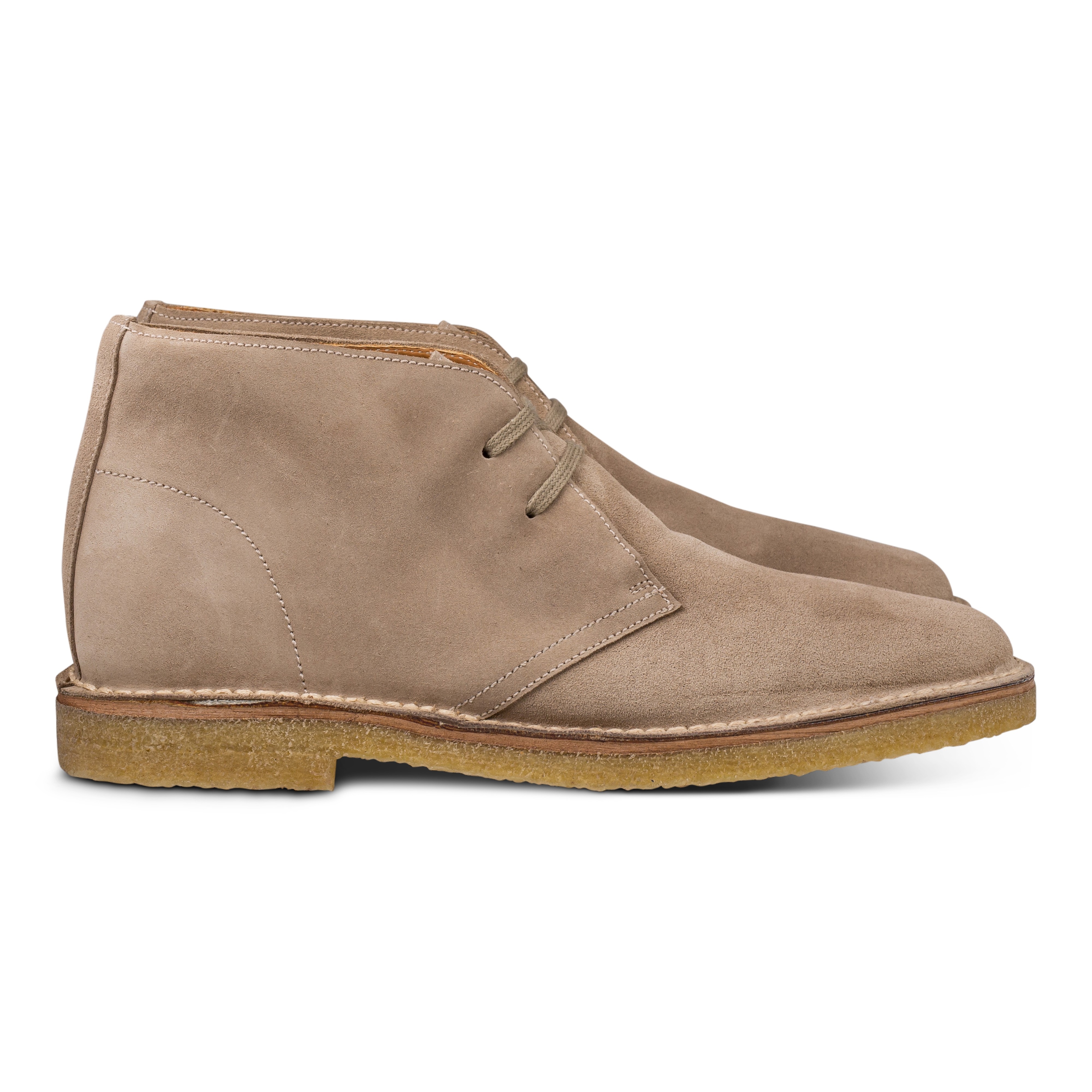 Yanko Stitchdown Wüstenstiefel sandfarbenes Wildleder