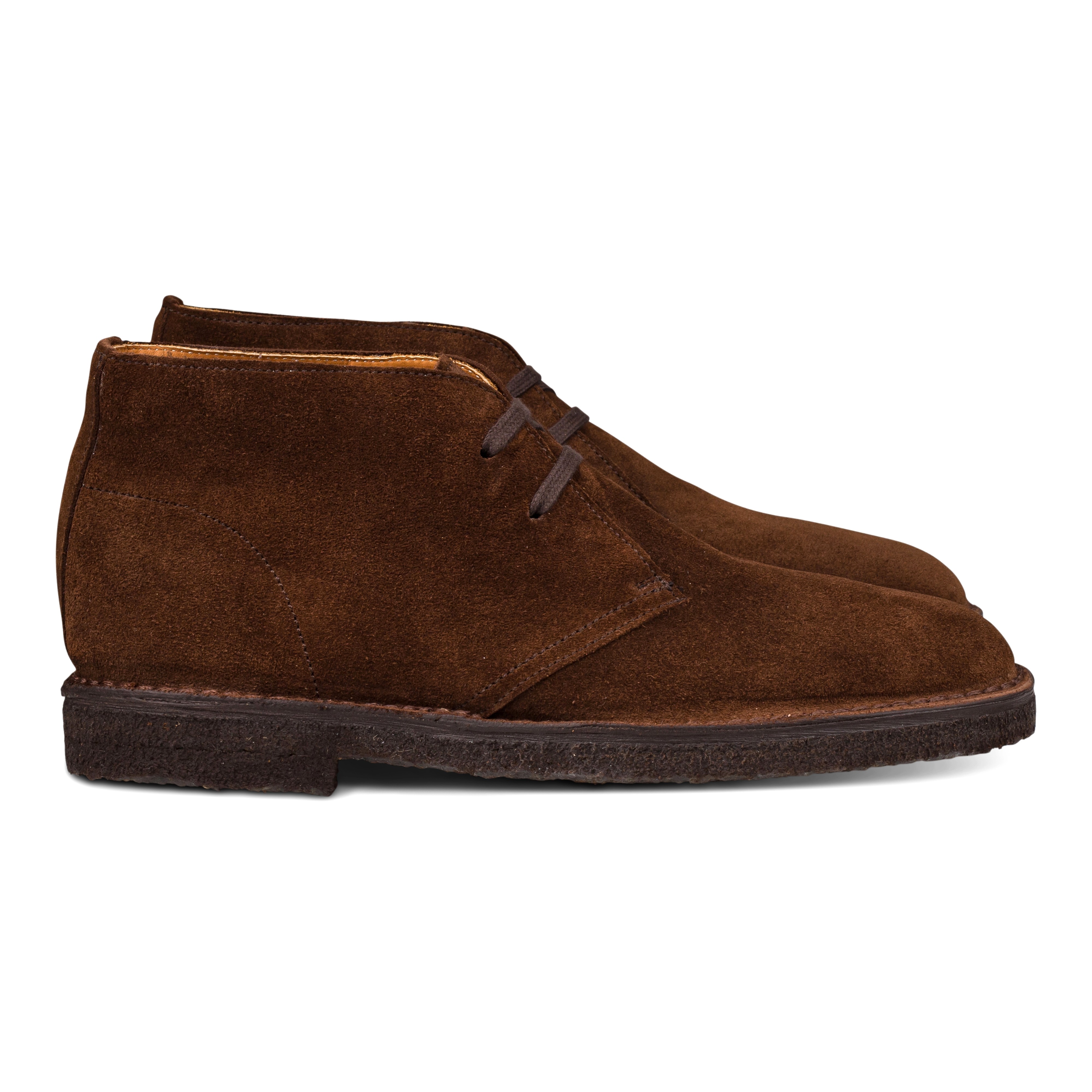 Yanko Stitchdown Wüstenstiefel mittelbraun Wildleder