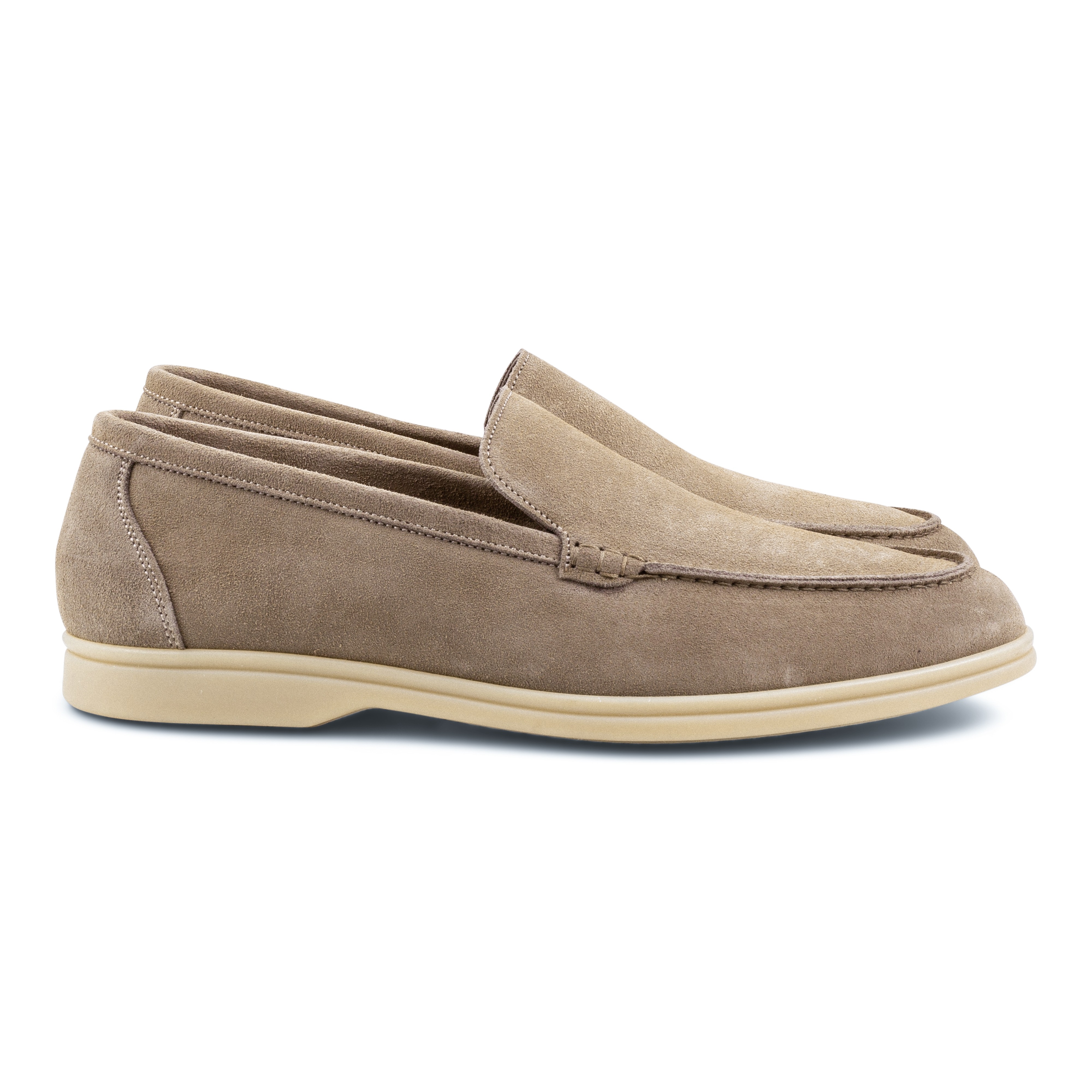 Yanko Traveler Loafer smoke hellgrau reverse kudu Wildleder